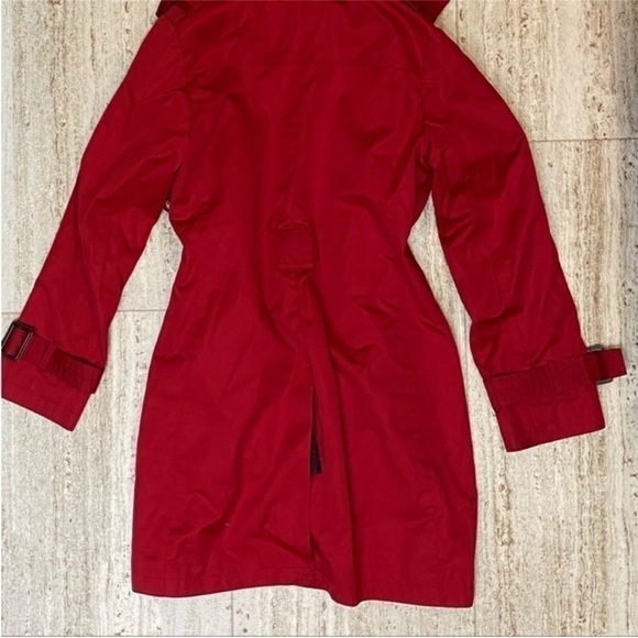 MICHAEL Michael Kors red hooded trench coat. Small - Picture 6 of 12